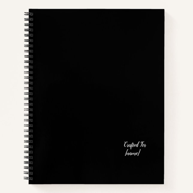 Esthétique Personnalisé Nommé Carnets Spiraux (Devant)