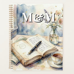 Esthétique Poète, Monogramme Aquarelle Fantaisie O
