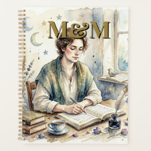 Esthétique Poète, Monogramme Aquarelle Fantaisie O