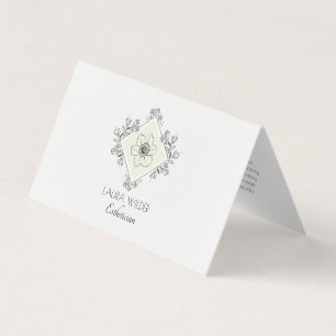 Esthetische Blumenlogos der Hautpflege Visitenkarten