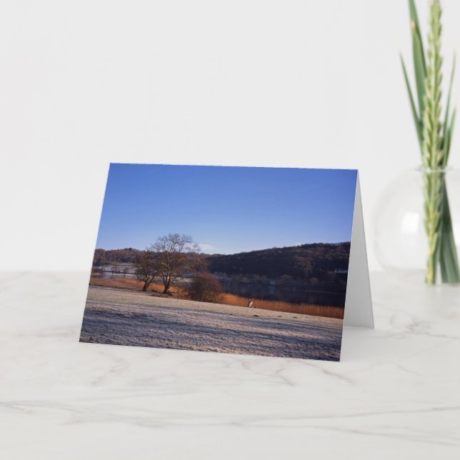 Esthwiate Water Winter Feiertagskarte (Vorderseite)