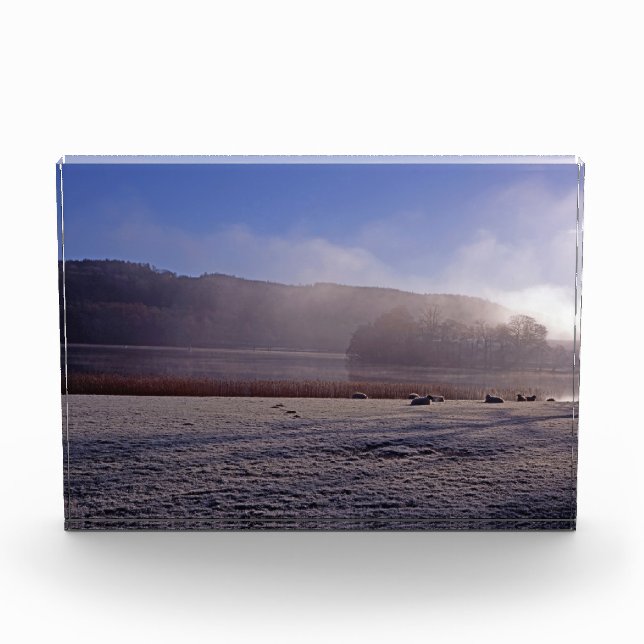 Esthwiate Water Winter Holiday Card Poster Fotoblock (Vorderseite)