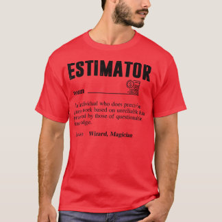 Estimator Definition, lustige Angebotstitel für M T-Shirt
