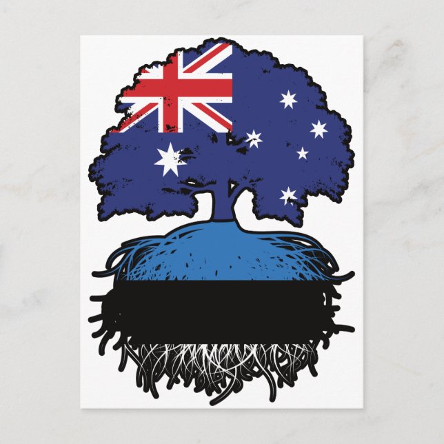 Estland Australien Tree Roots Postkarte (Vorderseite)