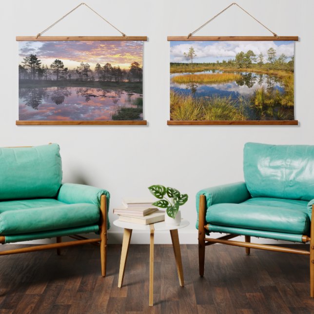 Estland bog Viru raba Wandteppich Mit Holzrahmen (Wohnzimmer)