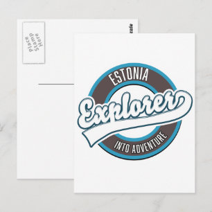Estland Explorer in ein Abenteuer Postkarte