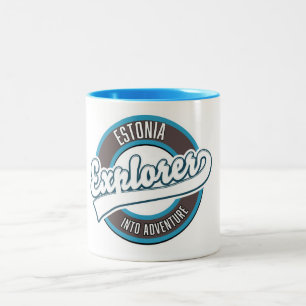 Estland Explorer in ein Abenteuer Zweifarbige Tasse