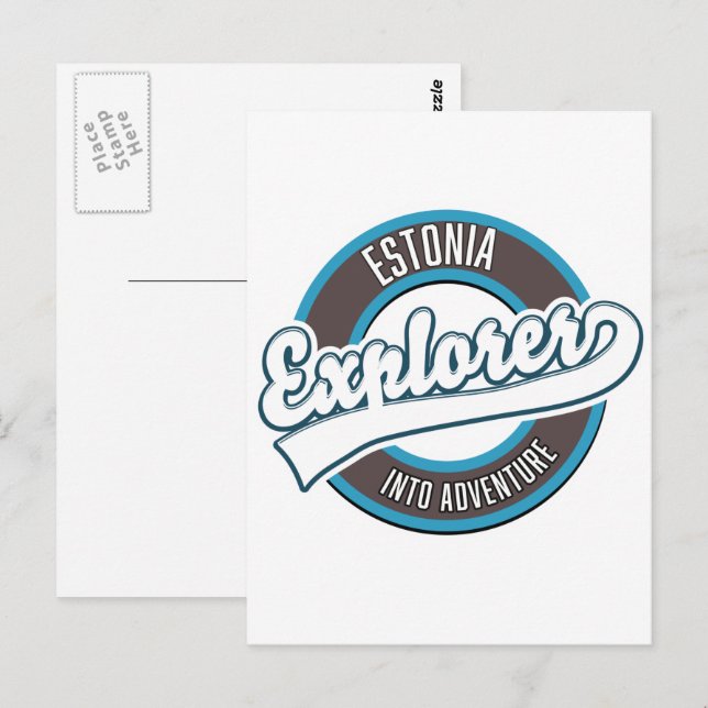 Estland Explorer ins Abenteuer Postkarte (Vorne/Hinten)