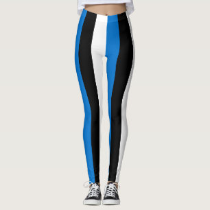 Estland - Farben für die Flagge - Vertikal gestrei Leggings