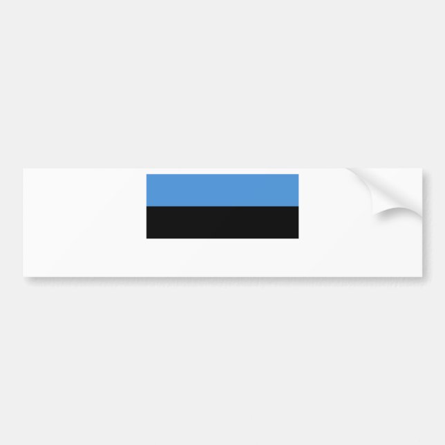 Estland Flag EE Autoaufkleber (Vorne)