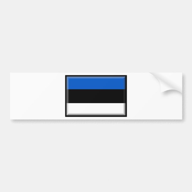 Estland-Flagge Autoaufkleber (Vorne)