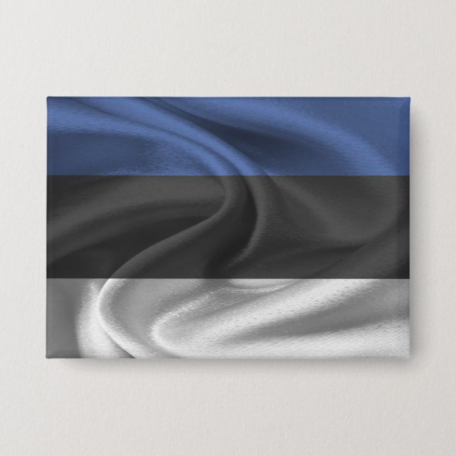 Estland-Flagge-Button Button (Vorderseite)