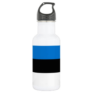 Estland-Flagge Edelstahlflasche