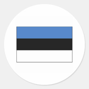 Estland-FLAGGE International Runder Aufkleber