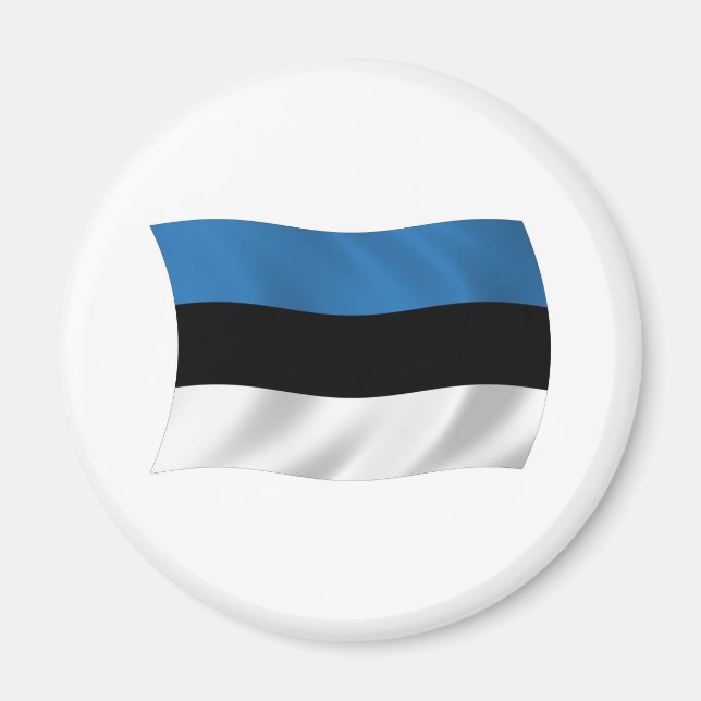 Estland Flagge Magnet (Vorne)