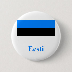 Estland-Flagge mit Namen in estnischem Button