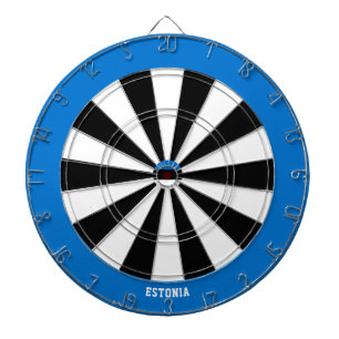 Estland-Flagge Patriot's Bullseye Dartscheibe