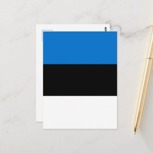 Estland-Flagge Postkarte