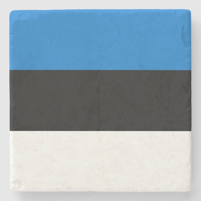 Estland-Flagge Steinuntersetzer (Vorderseite)
