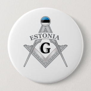 Estland Freimaurerei Zeichen Button