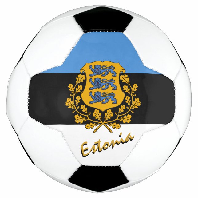 Estland - Fußball und Estnische Flagge / Sport (Vorderseite)