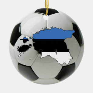 Estland-Fußballfußballverzierung Keramik Ornament