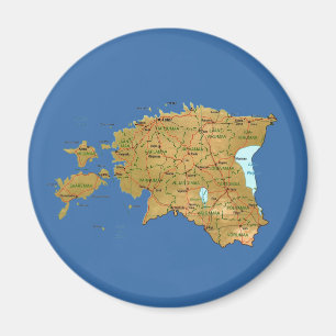Estland Karte Magnet