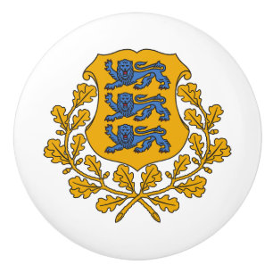 Estland Landeswappen Symbol Emblem Flagge Keramikknauf