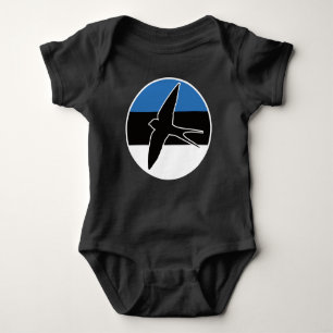 Estland: Nationale Tierflagge Estlands Baby Strampler