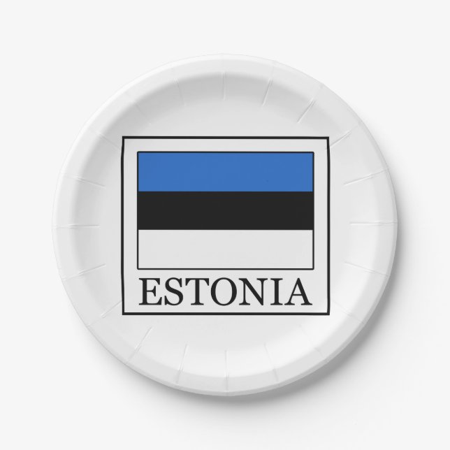 Estland Pappteller (Vorderseite)
