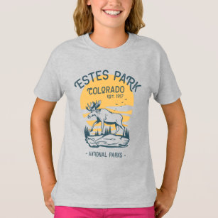 Estland Park Colorado Nationalpark Moose Sunset T-Shirt