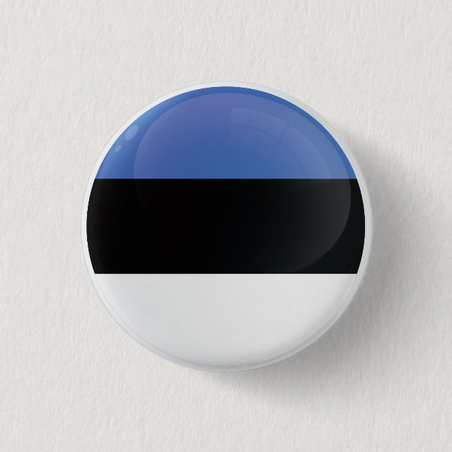 Estland-runde Symbolflagge Button (Vorderseite)