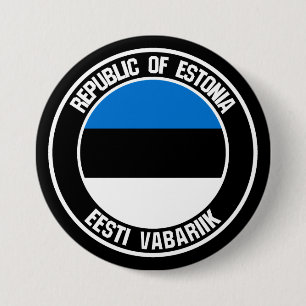 Estland-RundEmblem Button