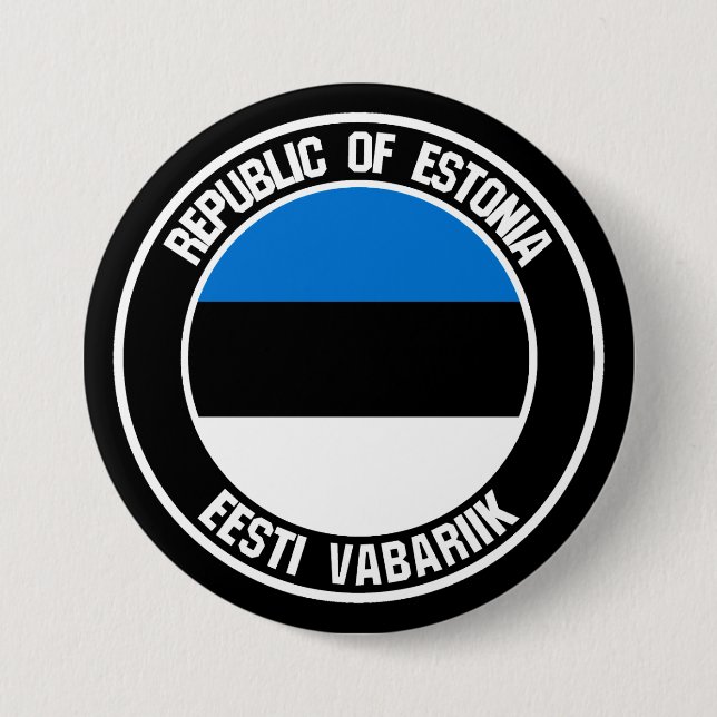 Estland-RundEmblem Button (Vorderseite)