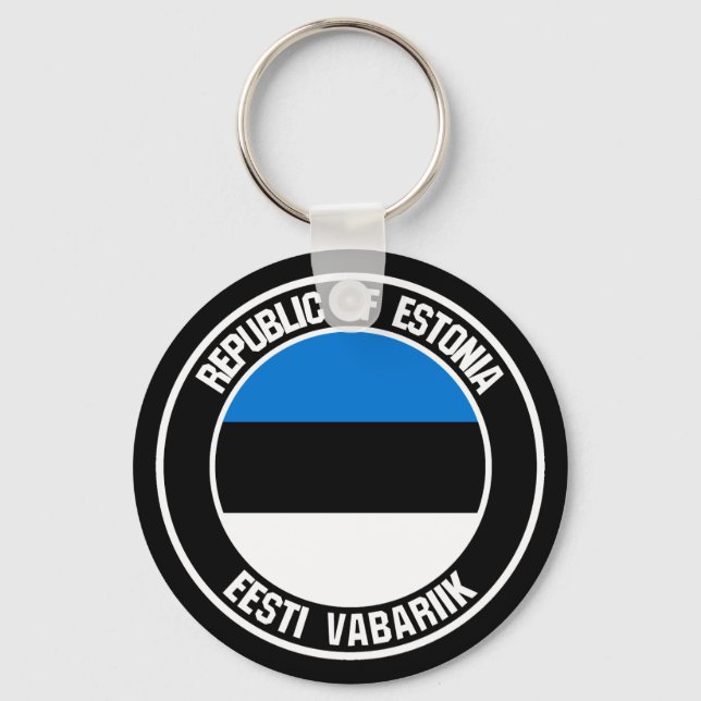 Estland-RundEmblem Schlüsselanhänger (Vorderseite)