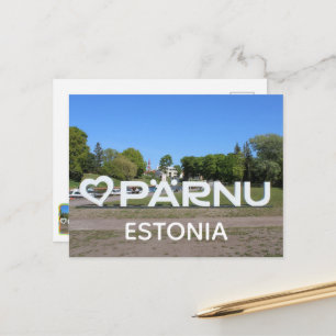 Estland Stadt Pärnu Postkarte! Postkarte