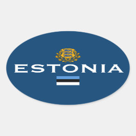 Estland Sticker für europäische Ovale
