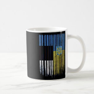 Estland Ukraine Estnisch Ukrainisch Flagge Kaffeetasse