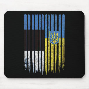 Estland Ukraine Estnisch Ukrainisch Flagge  Mousepad