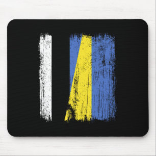 Estland Ukraine Halbflagge Estnische Ukrainische H Mousepad