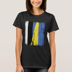 Estland Ukraine Halbflagge Estnische Ukrainische H T-Shirt