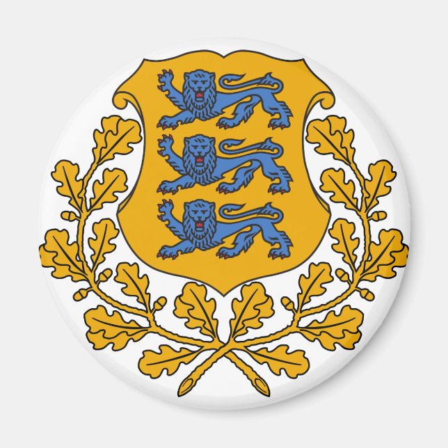 Estland Wappen EE Magnet (Vorne)