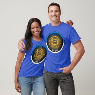 Estland Wappen Kreisform T-Shirt