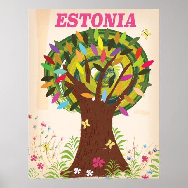 Estland Werbeplakat Poster (Vorne)