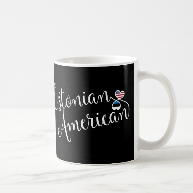Estnisch American Entwined Hearts Tasse (Rechts)