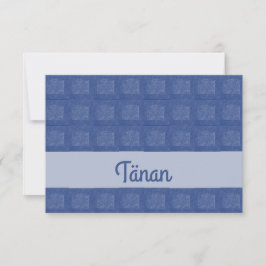 Estnisch Danke Karte