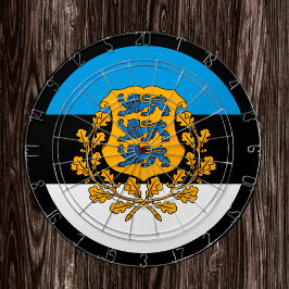Estnisch Flag Dartboard & Estonia / Spielbrett Dartscheibe