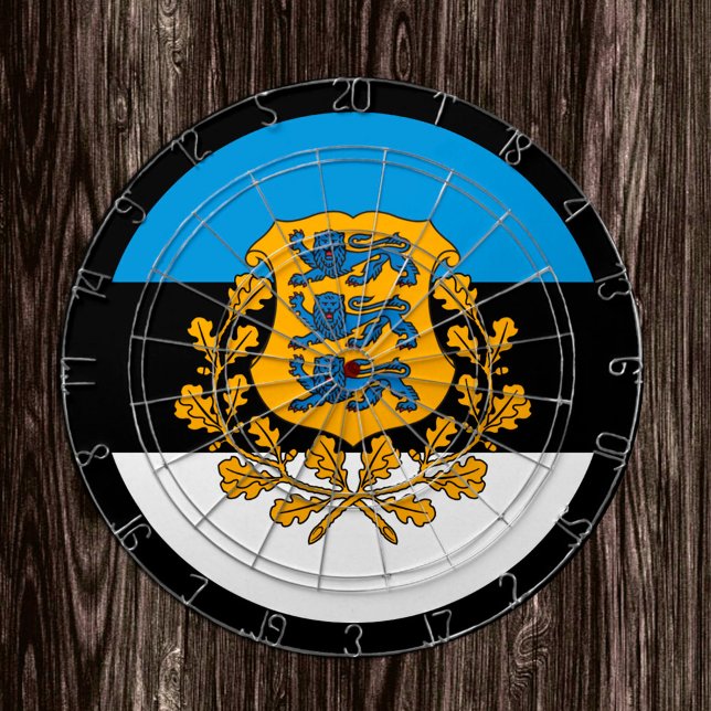 Estnisch Flag Dartboard & Estonia / Spielbrett Dartscheibe (Von Creator hochgeladen)