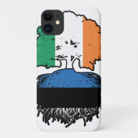 Estnisch Irish Ireland Tree Roots Flag