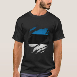 Estnisch-Stonische Tornschlupfflagge T-Shirt